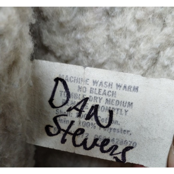 Vintage‎ Viking Sherpa Lined Denim Trucker Vest Adult XL Blue Jean 80s 70s - Picture 4 of 10